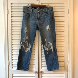 J. Crew Vintage Distressed Straight Leg Sz 30R/10